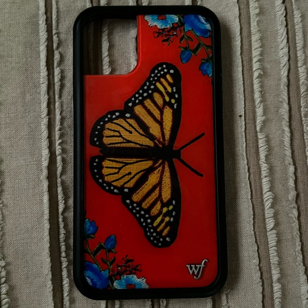 Wildflower Red Butterfly IPhone 11 Case